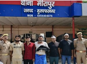 गाँव रसूलपुर गढी में बच्चों मे पतंग उड़ाने को लेकर मारपीट पथराव के पांच आरोपियों को भेजा जेल।