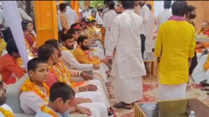 कर्नलगंज में राहुल सिंह चौहान का जन्मदिन बना जनसमर्थन का उत्सव, अयोध्या से पहुंचे संतों ने दिया आशीर्वाद