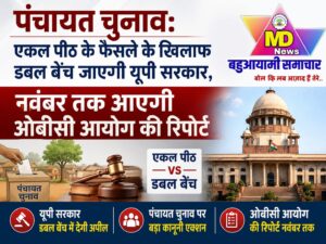 पंचायत चुनाव: एकल पीठ के फैसले के खिलाफ डबल बेंच जाएगी यूपी सरकार, नवंबर तक आएगी ओबीसी आयोग की रिपोर्ट