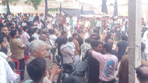 बाराबंकी:अकीदतो एहतराम से निकला उन्नीसवीं मोहर्रम का कदीमी जुलूस,नम आंखों से दफ्न किया गया ताजिया