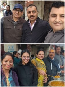 मकर संक्रांति पर मित्र मंडली ने किया भव्य भंडारे का आयोजन।