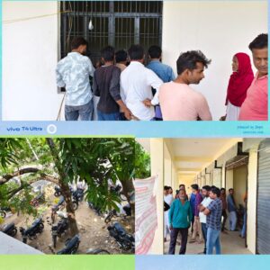 रामनगर-सुनंदा इंडियन गैस सर्विस व लोधेश्वर इंडियन गैस एजेंसी पर लगी लम्बी लाइनें