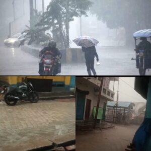 बाराबंकी में सुबह से अंधेरा छाया: तेज हवाओं के साथ बारिश, कई जगह बिजली गुल