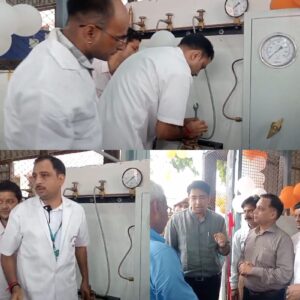 हाथरस:जिला अस्पताल में ऑक्सीजन प्लांट का शुभारंभ, मरीजों को मिलेगी बड़ी राहत