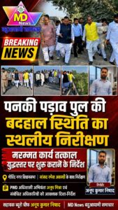 डी एम के सख्त निर्देश के बाद रमेश अवस्थी जी के साथ पनकी पड़ाव पुल की बदहाल स्थिति का स्थलीय निरीक्षण