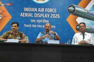 नमो घाट, वाराणसी में भारतीय वायु सेना का हवाई प्रदर्शन 2026