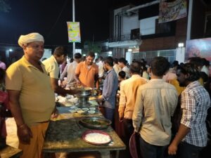 आसेपुर ग्राम सभा में माता रानी के दरबार में हुआ विशाल भंडारा